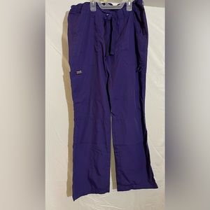 Purple blue color scrub pants